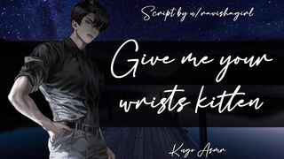 Give me your wrists, kitten (Erotic ASMR Fingering & Liking Audio for Female)