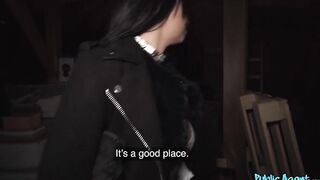 She loves getting her tits out and who can blame her - Public Agent