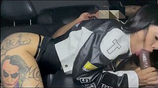 Leaving the funk party, the prostitute was banged in the car.