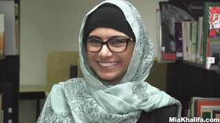 Mia Khalifa - Big Tit Mia Takes Big Knob in the Library