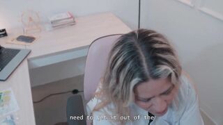 The doctor examines my cock and gets turned on