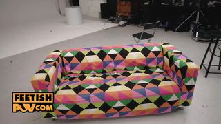 POV - Cum loving golden-haired Shalina Devine gobbles and grinds your ramrod