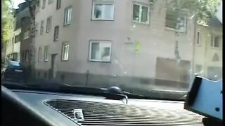 Concupiscent couple having hard sex in nature