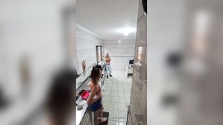 The maid agreed to get nude and receive an goo flow on her face.