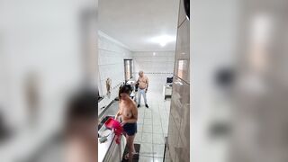 The maid agreed to get nude and receive an goo flow on her face.