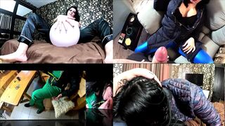 Spitting on the Camera. Lens Licking, Smokin' and Juicy Twat Masturbation