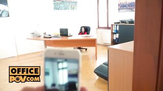 itsPOV - Office slut Mia Evans grinds your cock until you cum