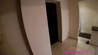 Double Sextoy Masturbation on Leather Daybed