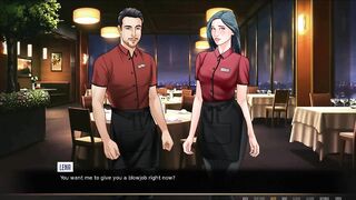 Hillside-Waitress Wild Fellatio