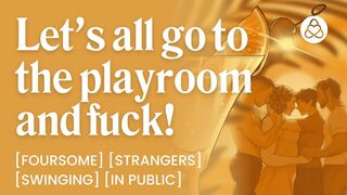 ASMR Audio Porn: first Time Couple Swapping at a Queer Swingers Resort – Foursome & Strangers – Erotic Audio Roleplay for Honeys