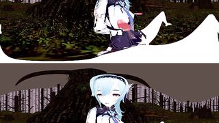 [VR 360 4K] Eula Genshin licking breasts