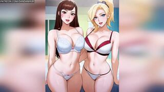 D.Va and Compassion Overwatch Hot Lesbian Scenes