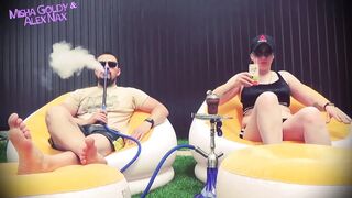 Lick Feet of Alpha Couple, Get Dose of Humiliations and Cum After Cum Countdown