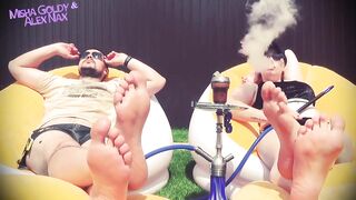 Lick Feet of Alpha Couple, Get Dose of Humiliations and Cum After Cum Countdown