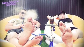 Lick Feet of Alpha Couple, Get Dose of Humiliations and Cum After Cum Countdown