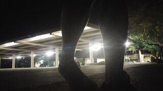 Risky sex in an empty parking lot!