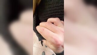 This hottie gave him a Handjob in a Educate Station (PUBLIC)