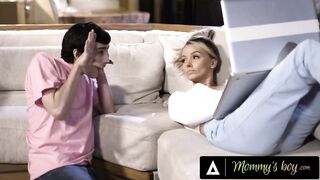 MOMMY'S HUNK - Stepmom Pristine Edge Pulls An All-Nighter On Her Stepson's HUGE DICK!