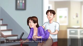 Mi madrastra es tan sumisa que me quiere complacer todo el día dónde me su vajina - summertime saga