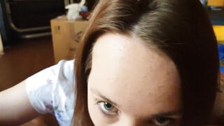 I drink daddy's cum after sucking his penis