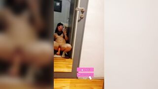I Couldn't Stop Looking at the Mirror... Could YOU? biggest sex-toy session in front of the mirror