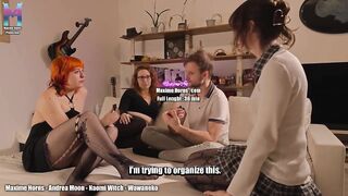 two Trans Babes and a Cis Hotty Pegging Me With Giant Anal Dildos