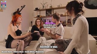 two Trans Babes and a Cis Hotty Pegging Me With Giant Anal Dildos
