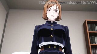 Nobara catches you jerking off and decides to assist you with it! AI-generated