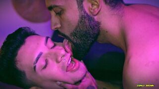 Big Jock Camilo Brown Fucking Cute Twink Juan Ferrer Bareback At The Bar Covering His Face In Cum