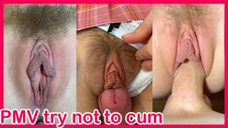 PMV compilation close-up pure cunt screw. Try not to cum challenge