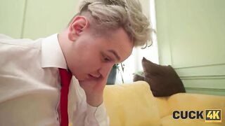 CUCK4K. Russian sweetheart lets everyone play with her holes