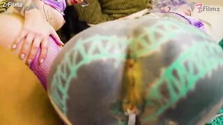 Tattooed Threesome – ATM, Butt to Butt