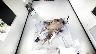 two lesbian beauties suck each other off and screw in front of me, I bang 'em both.