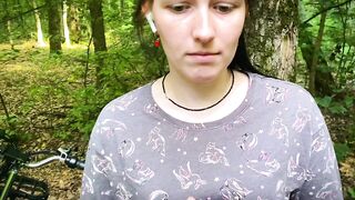 Helped a angel fix her bike in the middle of nowhere and she thanked me with a soaked outdoor doggystyle & swallowed all my cum