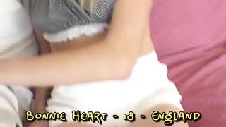 Golden-haired teen takes his meat up her constricted pink booty