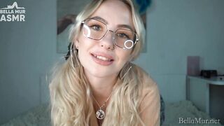College beauty is practicing to give JOI on you