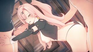 【Zenless Zone Zero Nicole Demara】group-sex 3D Hentai Animation.(Fingering,handjob,fellatio,sex)
