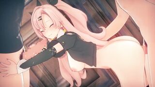 【Zenless Zone Zero Nicole Demara】group-sex 3D Hentai Animation.(Fingering,handjob,fellatio,sex)