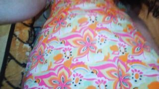 Unshaved Hippie Waits for Tummy Abdomen Butt Ass Anus Fart Farts Cheerful Whore Loves Flatulence Farting