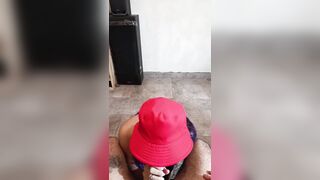 POV Amateur Lalin cutie: My boyfriend films me from above whilst I suck his jock