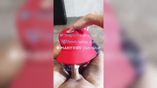 POV Amateur Lalin cutie: My boyfriend films me from above whilst I suck his jock