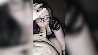 Hot wife surprises me with late night fellatio-sex