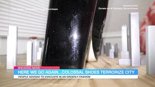 amaninheels - Biggest Crossdresser - Massive Loafers in the City (teaser)