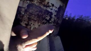 GORGEOUS MASSIVE PENIS MASTURBATE IN PUBLIC PLACE