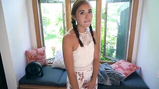 Naughty babysitter caught red-handed