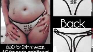 Now selling my ribald juicy panties!!