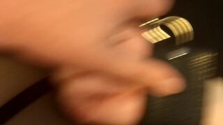 Handcuffed whore can't take cock down throat