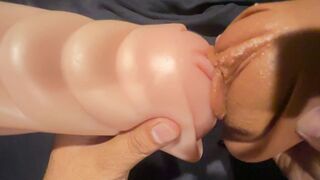 Erotic twat scissoring slow and romantic