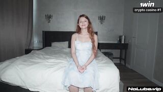 Busty Redhead Rides Him All Night