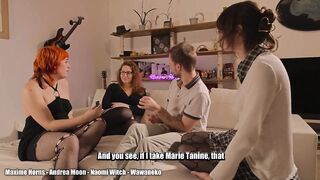 two Trans Babes and a Cis Hotty Pegging Me with Huge Anal Dildos